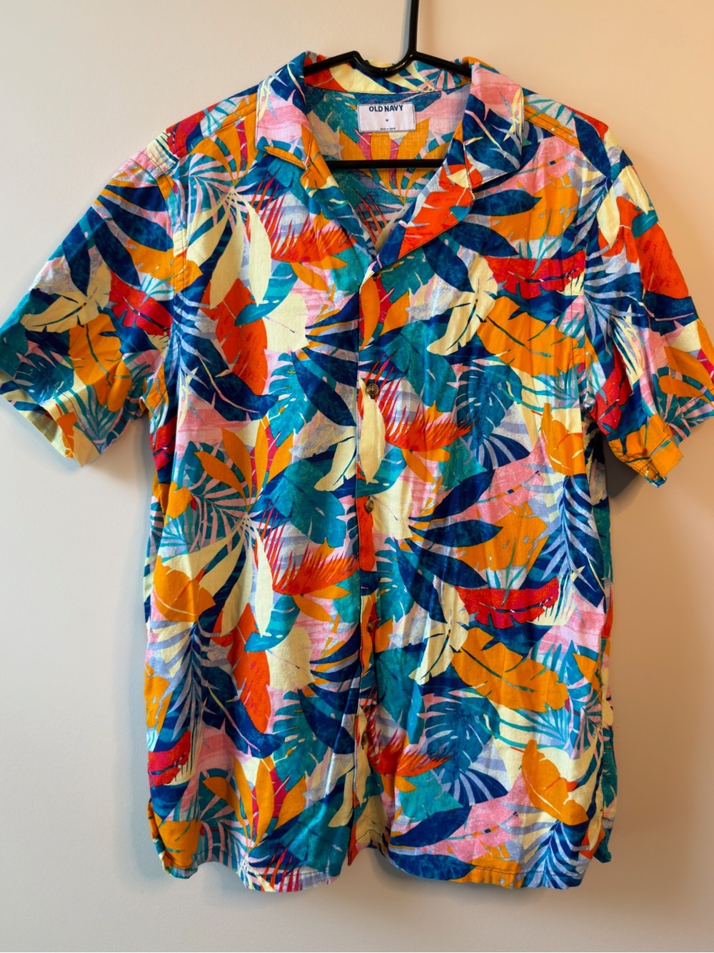 Old Navy Tropical Print Shirt